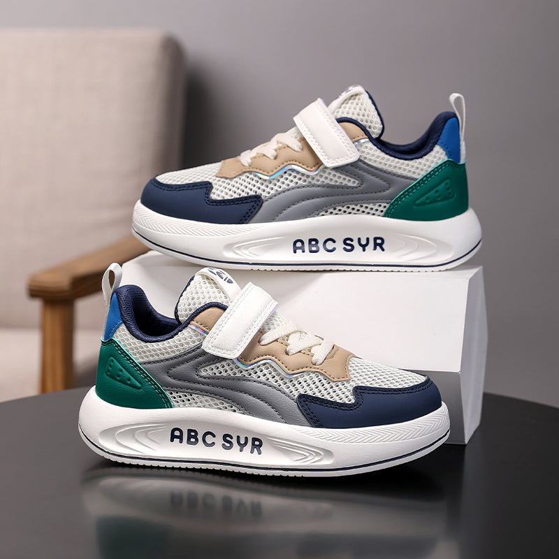 Kids Lightweight Breathable Sneakers with Hook & Loop Strap – Comfortable Running & Everyday Shoes for Boys & Girls