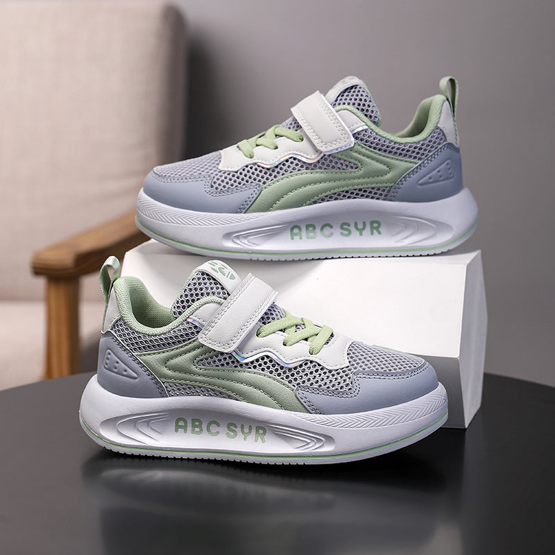 Kids Lightweight Breathable Sneakers with Hook & Loop Strap – Comfortable Running & Everyday Shoes for Boys & Girls