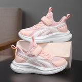 Youth Lightweight Mesh Sneakers with Velcro Strap – Cushioned Sports Shoes for Active Teens