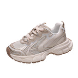 Youth Chunky Sneakers with Breathable Mesh – Trendy Cushioned Casual Shoes for Daily Wear