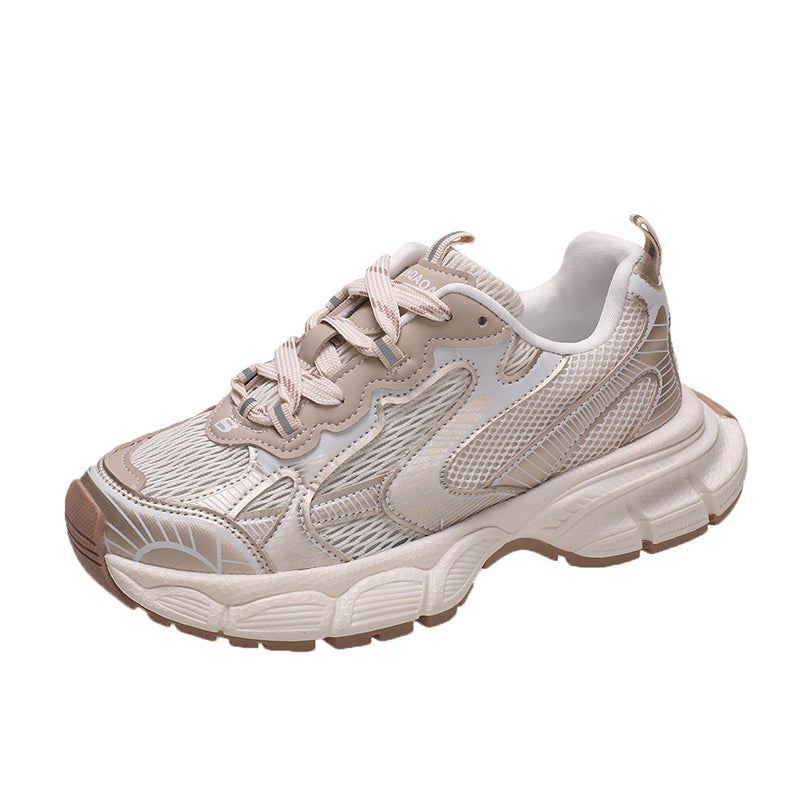 Youth Chunky Sneakers with Breathable Mesh – Trendy Cushioned Casual Shoes for Daily Wear