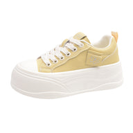 Women’s Sweet Platform Sneakers – Cute Thick Sole Casual Shoes Soft colors. Lovely details.    Made for everyday sweetness.