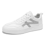 Minimalist White Low-Top Sneakers for Men & Women｜Lightweight Everyday Casual Shoes