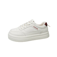 Women’s Minimalist White Platform Sneakers – Everyday Comfort Shoes