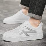 Minimalist White Low-Top Sneakers for Men & Women｜Lightweight Everyday Casual Shoes