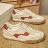 Men’s Casual Leather Sneakers – Retro Low-Top Comfort Shoes for Daily Wear