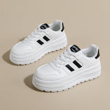 Women’s Platform Sneakers – Classic Thick Sole Casual Shoes  Clean style. Daily comfort.A simple sneaker designed for everyday wear.