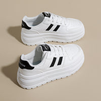 Women’s Platform Sneakers – Classic Thick Sole Casual Shoes  Clean style. Daily comfort.A simple sneaker designed for everyday wear.