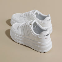 Women’s Platform Sneakers – Classic Thick Sole Casual Shoes  Clean style. Daily comfort.A simple sneaker designed for everyday wear.