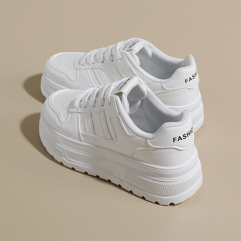 Women’s Platform Sneakers – Classic Thick Sole Casual Shoes  Clean style. Daily comfort.A simple sneaker designed for everyday wear.