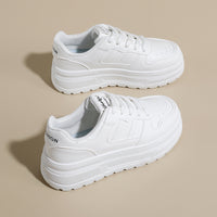 Women’s Platform Sneakers – Classic Thick Sole Casual Shoes  Clean style. Daily comfort.A simple sneaker designed for everyday wear.