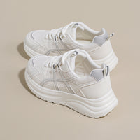 Women’s Lightweight Platform Sneakers – Breathable Mesh Casual Walking Shoes with Cushioned Sole