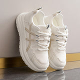 Women’s Lightweight Platform Sneakers – Breathable Mesh Casual Walking Shoes with Cushioned Sole