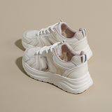 Women’s Lightweight Platform Sneakers – Breathable Mesh Casual Walking Shoes with Cushioned Sole