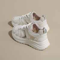 Women’s Lightweight Platform Sneakers – Breathable Mesh Casual Walking Shoes with Cushioned Sole