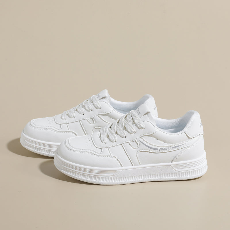 Men’s & Women’s Classic White Sneakers – Lightweight Casual Shoes for Daily Wear