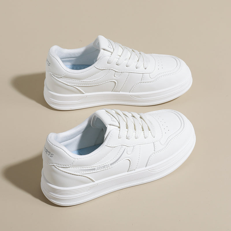 Men’s & Women’s Classic White Sneakers – Lightweight Casual Shoes for Daily Wear