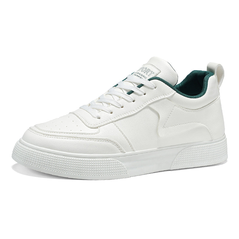 Men’s & Women’s Classic All-White Platform Sneakers – Lightweight Casual Shoes for Daily Wear