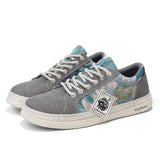 Men’s Casual Canvas Sneakers – Lightweight Breathable Lace-Up Shoes for Daily Wear