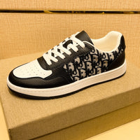 Men’s & Women’s Casual Low-Top Sneakers – Breathable Leather Panel Design, Everyday Street Style Shoes