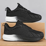 Men’s Slip-On Knit Sneakers – Breathable Lightweight Walking Shoes