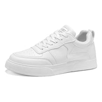 Men’s & Women’s Classic All-White Platform Sneakers – Lightweight Casual Shoes for Daily Wear