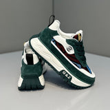Fashion Chunky Sneakers for Men & Women – Retro Pattern Platform Casual Shoes with Thick Sole