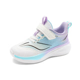 Youth Lightweight Running Shoes – Breathable Cushioned Sneakers with Adjustable Velcro Strap