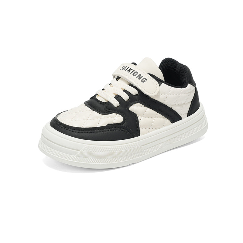 Kids Quilted Sneakers with Velcro Strap – Lightweight Comfortable Shoes for Boys & Girls