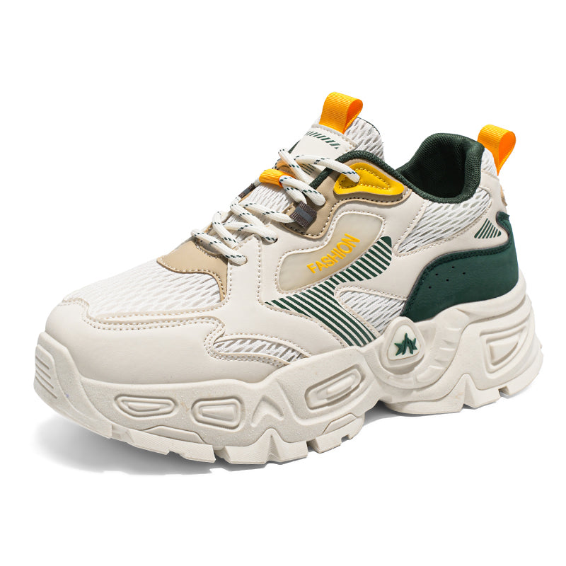 Chunky Fashion Sneakers for Men & Women – Breathable Mesh, Thick Sole Urban Street Shoes