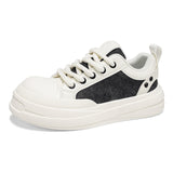 Men’s & Women’s Casual Canvas Sneakers – Thick Sole Lightweight Daily Walking Shoes