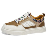 Men’s & Women’s Casual Platform Sneakers – Colorblock Street Style Comfort Shoes