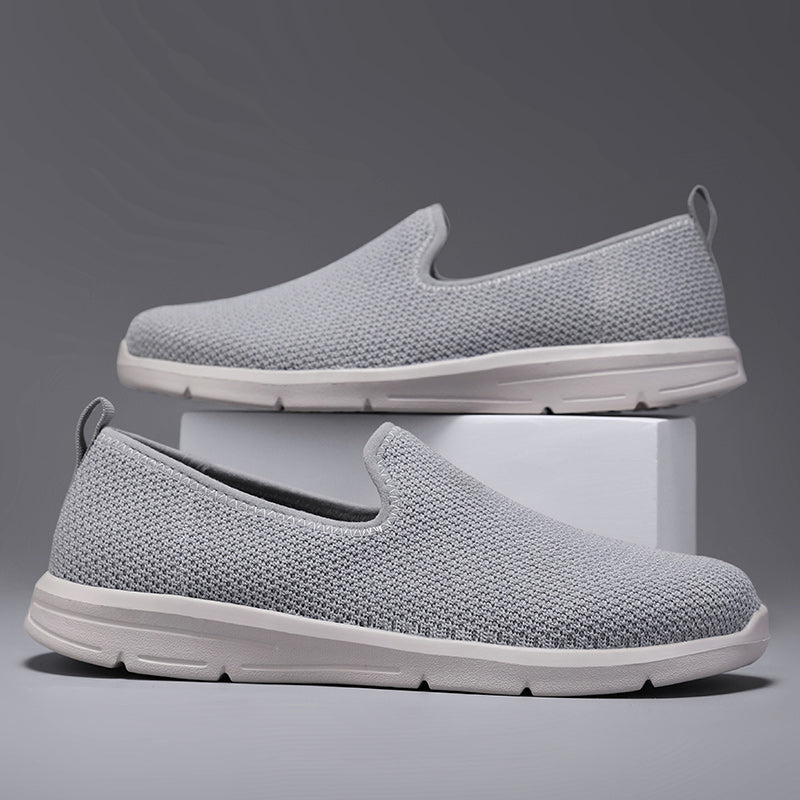 Men’s & Women’s Lightweight Slip-On Knit Walking Shoes – Breathable Casual Comfort Sneakers