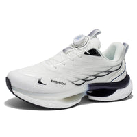 Men’s Lightweight Cushion Running Sneakers with Dial Lacing – Breathable Athletic Shoes for Daily Training & Street Wear