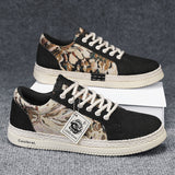 Men’s Casual Canvas Sneakers – Lightweight Breathable Lace-Up Shoes for Daily Wear