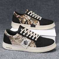 Men’s Casual Canvas Sneakers – Lightweight Breathable Lace-Up Shoes for Daily Wear