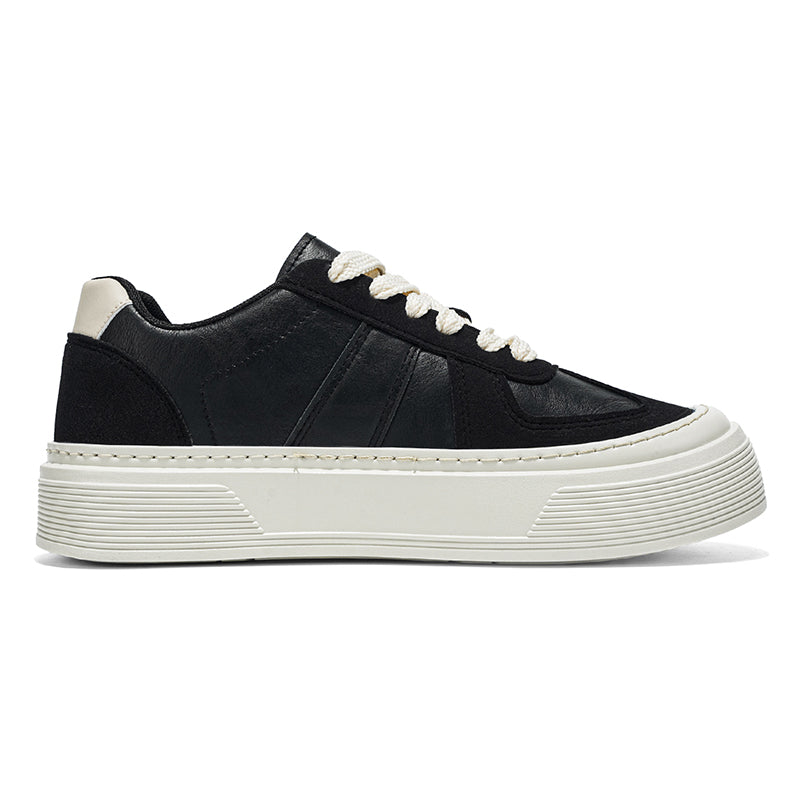 Men’s & Women’s Casual Platform Sneakers – Classic Leather Low-Top Everyday Shoes.Minimal Design • Comfortable Fit • Daily Street Style