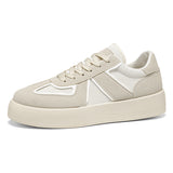 Retro Platform Low-Top Sneakers | Casual Suede & Mesh Everyday Shoes