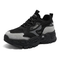 Chunky Fashion Sneakers for Men & Women – Breathable Mesh, Thick Sole Urban Street Shoes