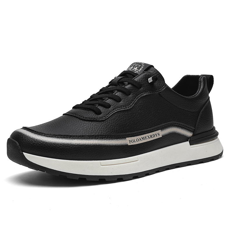 Men’s Casual Platform Sneakers – Comfortable Leather Walking Shoes for Daily Use Designed for everyday comfort with a modern urban silhouette.