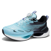 Men’s Lightweight Cushion Running Sneakers with Dial Lacing – Breathable Athletic Shoes for Daily Training & Street Wear