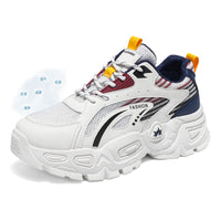 Chunky Fashion Sneakers for Men & Women – Breathable Mesh Platform Shoes for Daily Wear