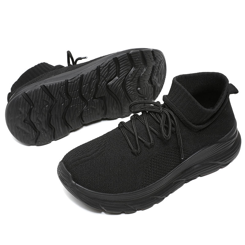 Men & Women Lightweight Knit Running Shoes – Breathable Sock-Style Sneakers with Cushioned Thick Sole