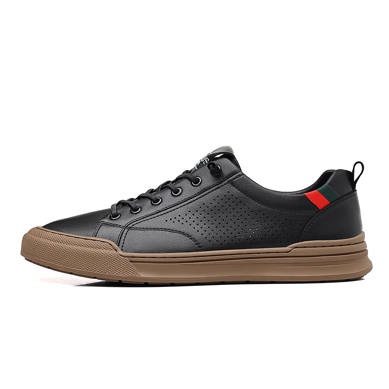 Men’s Casual Perforated Sneakers – Clean Everyday Comfort Shoes