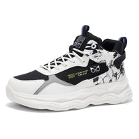 Men’s Chunky Sneakers – Fashion High-Top Casual Shoes with Thick Sole for Daily Wear