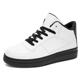 Classic Low-Top Platform Sneakers for Men & Women | Clean White Casual Shoes for Everyday Wear