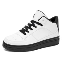 Classic Low-Top Platform Sneakers for Men & Women | Clean White Casual Shoes for Everyday Wear