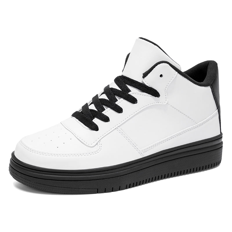 Classic Low-Top Platform Sneakers for Men & Women | Clean White Casual Shoes for Everyday Wear