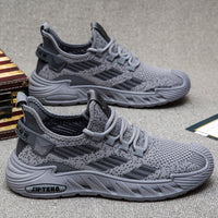 Men’s Breathable Knit Running Sneakers – Lightweight Cushioned Casual Sport Shoes