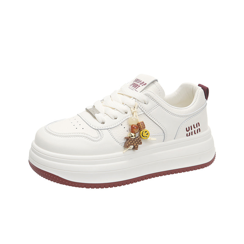 Women’s Platform Sneakers with Cute Charm – Casual Thick Sole Shoes  A little cute. A little fun.   Your everyday sneakers with personality.